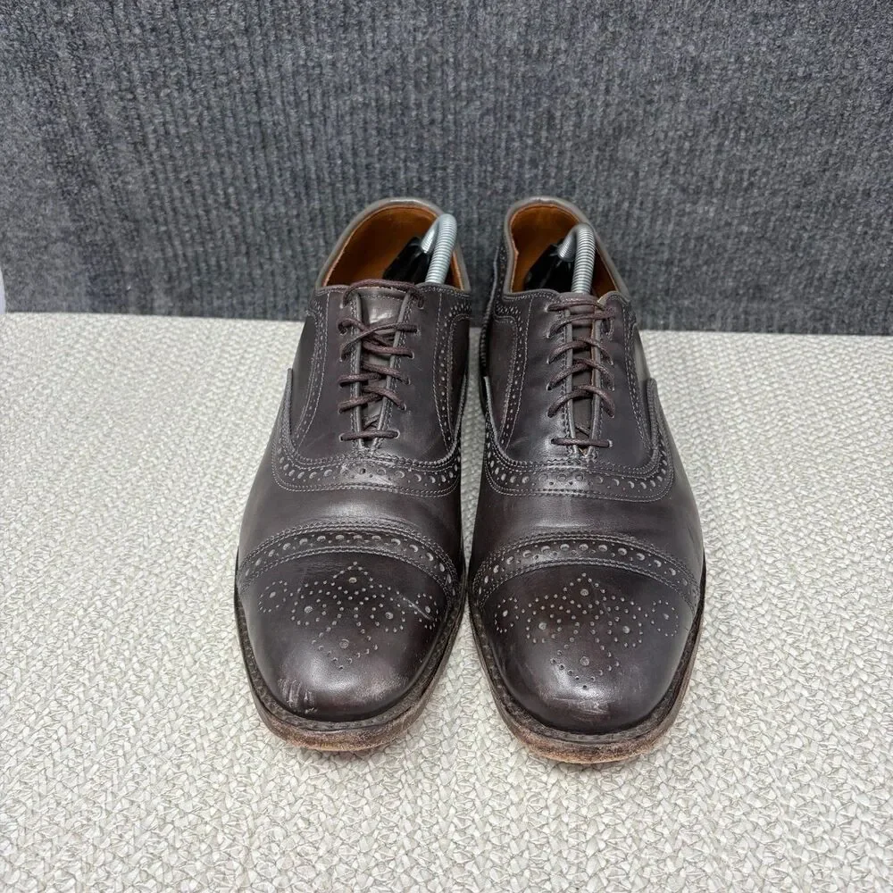 Allen Edmonds Strand Strand Cap Toe Oxfords Brown Leather Bench Welt Men’s 11 D
